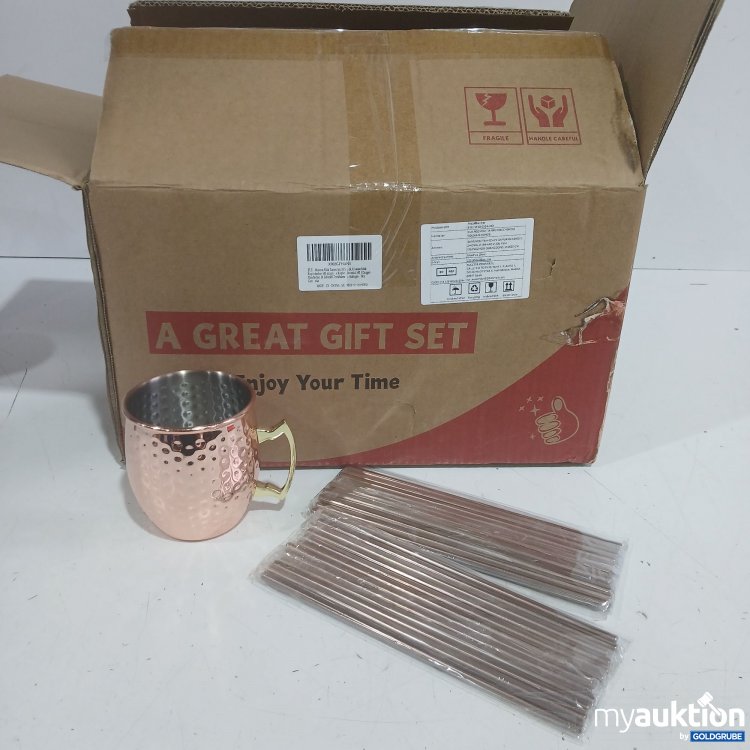 Artikel Nr. 998838 Artikel Nr. 998838: Metallbecher Set 24Stk mit passenden Strohhalm