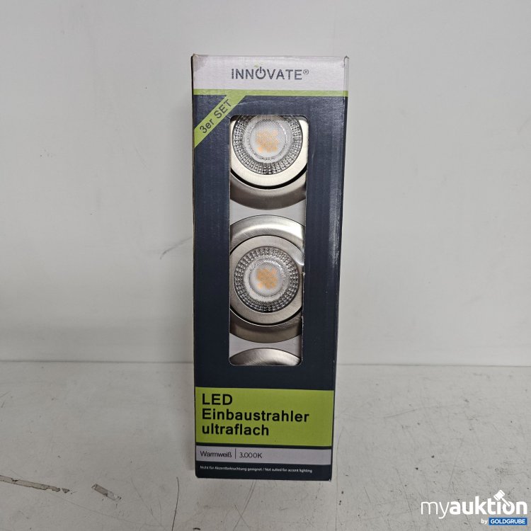 Artikel Nr. 398839 Artikel Nr. 398839: Innovate LED Einbaustrahler ultraflach Warmweiß 3 Stück