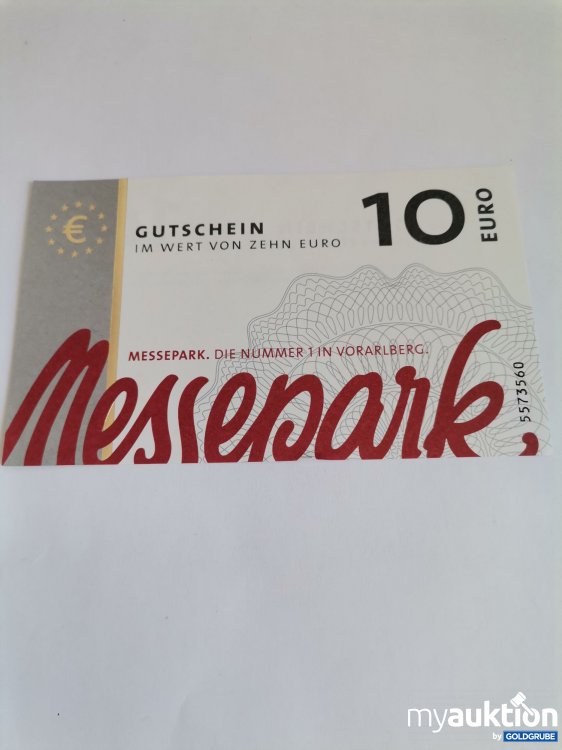 Artikel Nr. 845839: Messepark Vorarlberg Gutschein Wert 10 Euro 