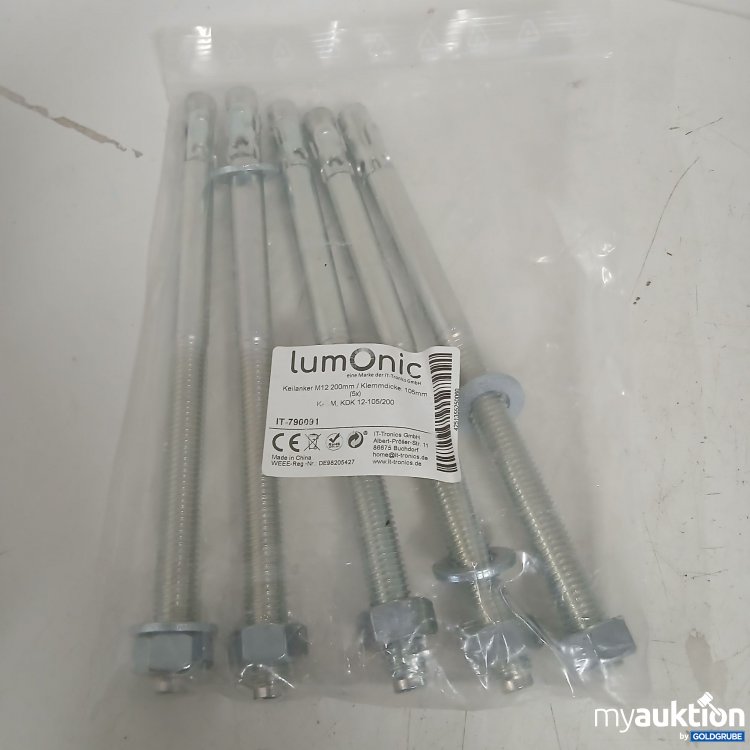 Artikel Nr. 875839 Artikel Nr. 875839: Lumonic Keilanker M12 200mm 5x