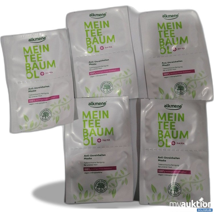 Artikel Nr. 881839: 5Stk Alkmene Anti-Unreinheiten Maske mit Teebaumöl