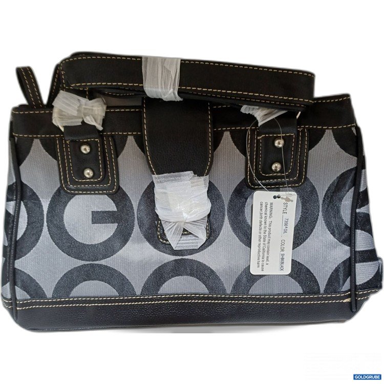 Artikel Nr. 986839 Artikel Nr. 986839: Handtasche mit Grau/Schwarz Muster, ca.36x20cm