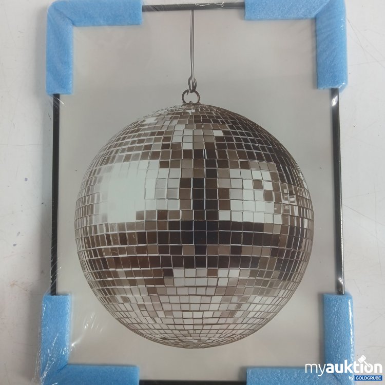 Artikel Nr. 991839 Artikel Nr. 991839: Discokugel Bild mit schwarzen Bilderrahmen 40×30