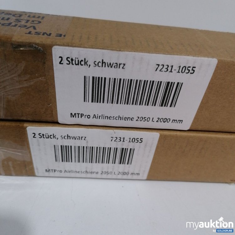 Artikel Nr. 438840 Artikel Nr. 438840: MTPro Airlineschiene schwarz 2050 L 2000mm, 2 Stück