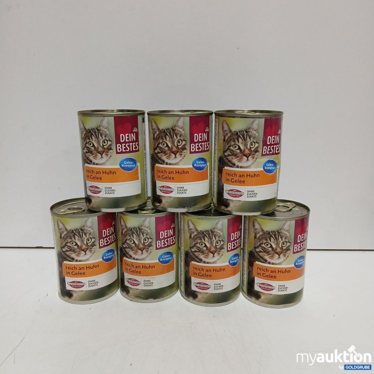 Artikel Nr. 462840: Dein Bestes Katzenfutter reich an Huhn in Gelee 7x415g