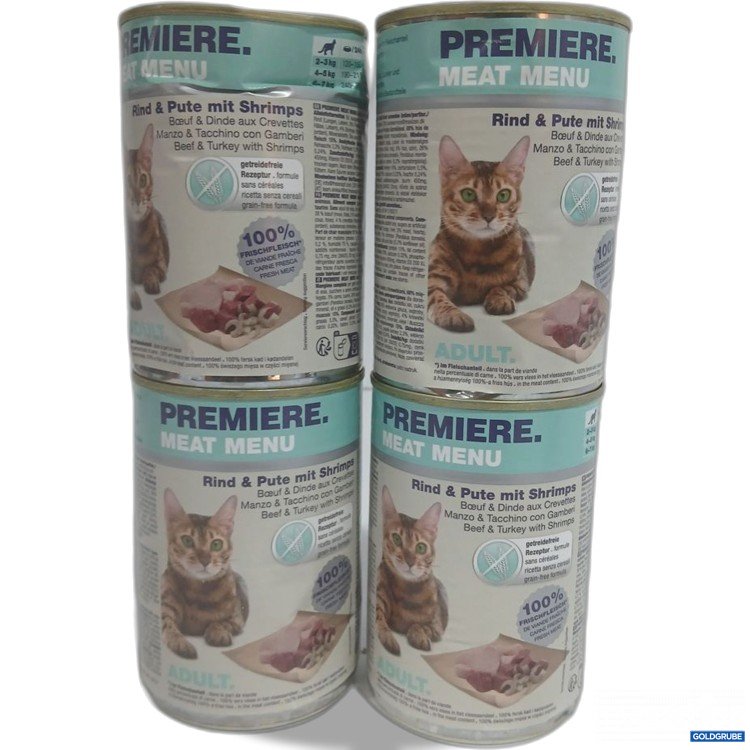 Artikel Nr. 952840: Premiere Meat Menu Rind & Pute mit Shrimps 4x400 g