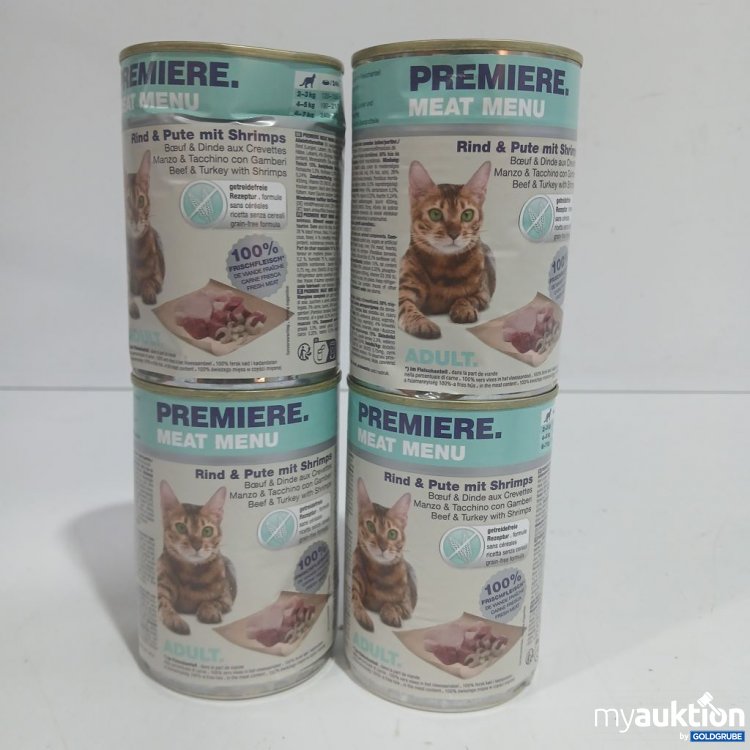 Artikel Nr. 952840: Premiere Meat Menu Rind & Pute mit Shrimps 4x400 g