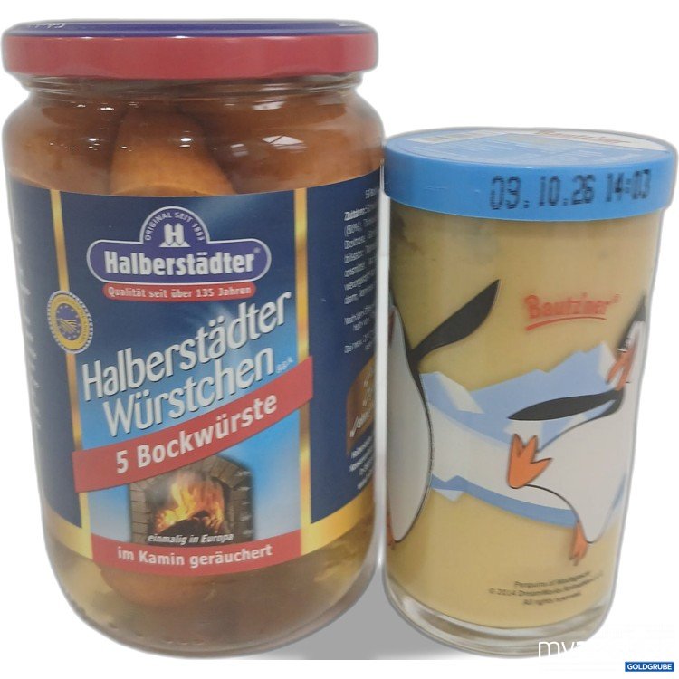 Artikel Nr. 984840 Artikel Nr. 984840: Halberstädter Würstchen 5 Bockwürste + Bautzner Senf 250ml