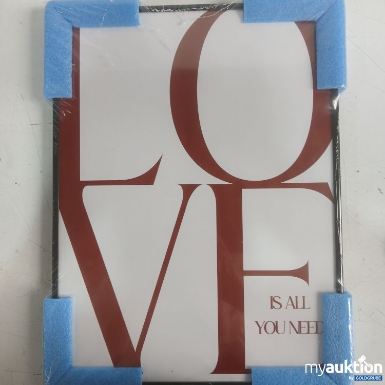 Artikel Nr. 991840 Artikel Nr. 991840: Love Bild mit schwarzen Bilderrahmen 40×30