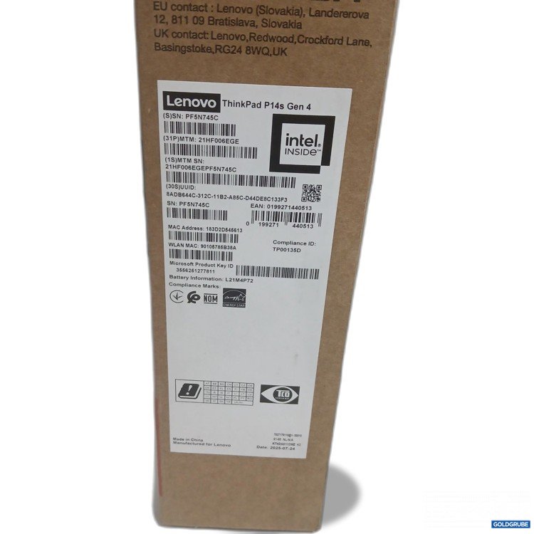 Artikel Nr. 998840 Artikel Nr. 998840: Lenovo ThinkPad P14s Gen4