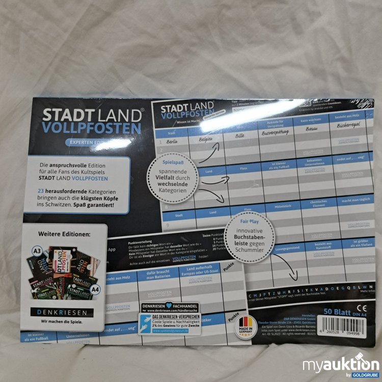 Artikel Nr. 815841: Stadt Land Vollpfosten, Experten Edition 