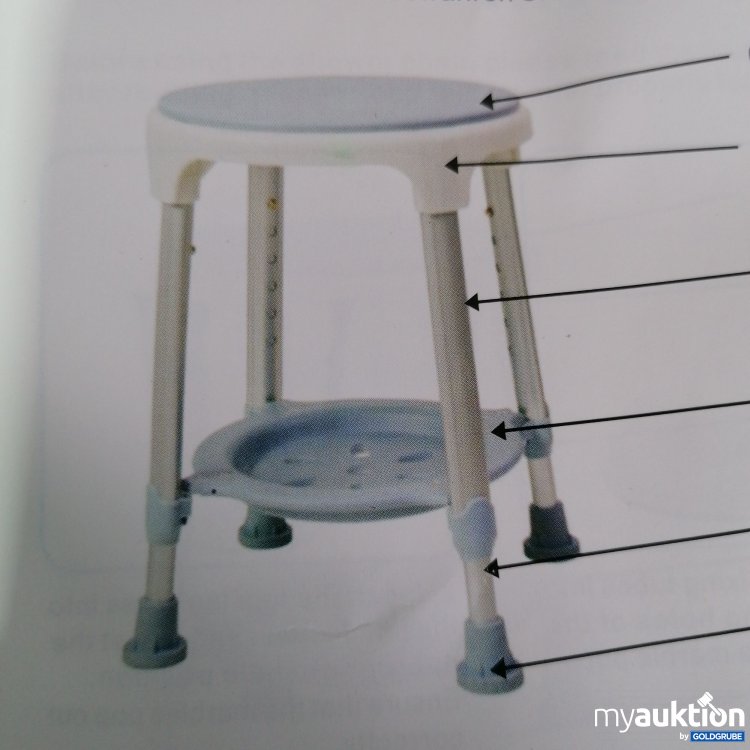 Artikel Nr. 427842 Artikel Nr. 427842: Bath Chair Schwenkbarer duschhocker
