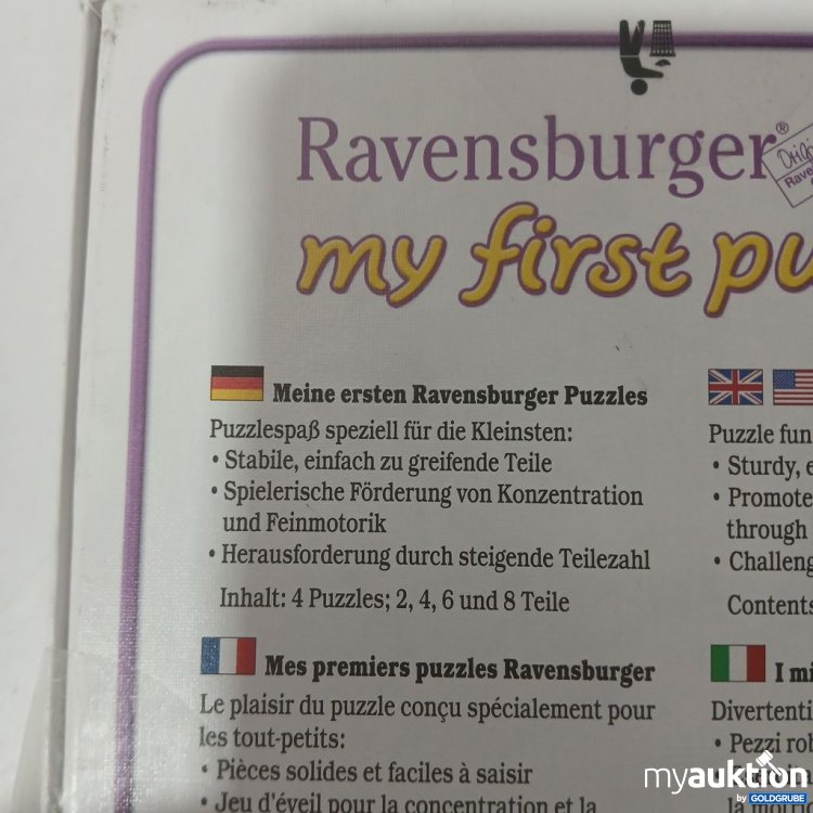 Artikel Nr. 930842 Artikel Nr. 930842: Ravensburger my first puzzles 2-4-6-8