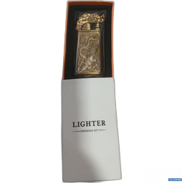 Artikel Nr. 985842 Artikel Nr. 985842: Lighter Smoking Set Feuerzeug Drache gold