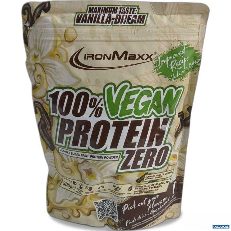 Artikel Nr. 987842 Artikel Nr. 987842: Iron Maxx 100% Vegan Protein Zero Vanilla Dream 500g
