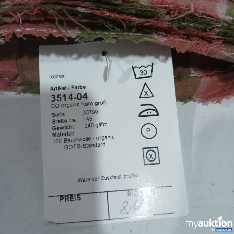 Artikel Nr. 441843: toptex Stoffrolle Karomuster Breite145 cm 8m
