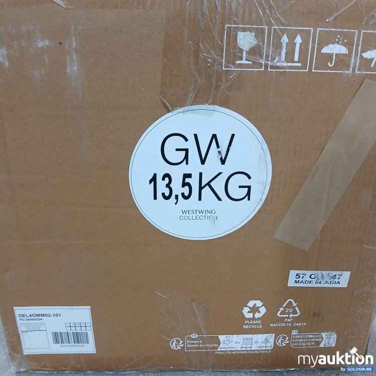 Artikel Nr. 896843: Westwing Collection  DEL4OMM02-101 Dale Metal side table in organic Form  50x30x40cm 