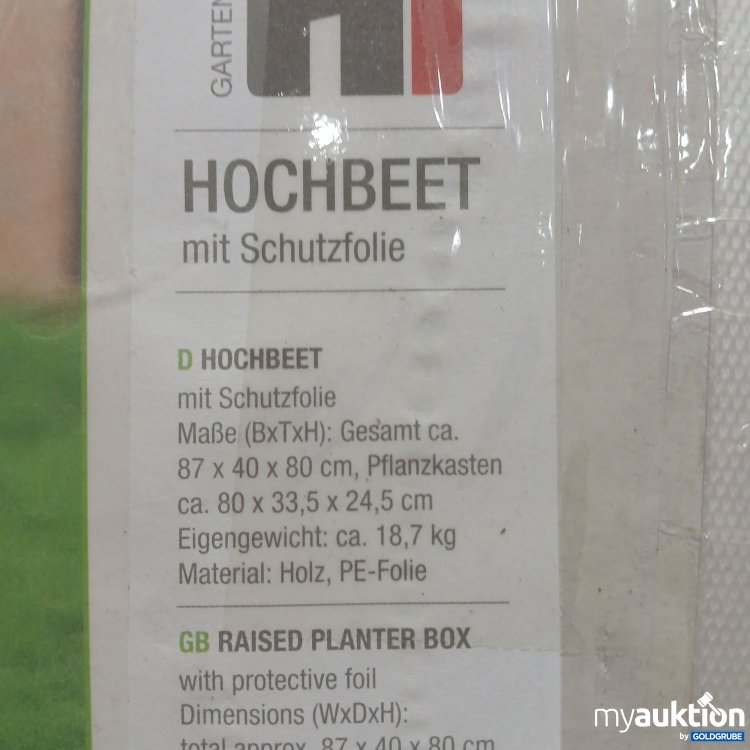 Artikel Nr. 993843 Artikel Nr. 993843: Hi Hochbeet mit Schutzfolie 87x40x80cm