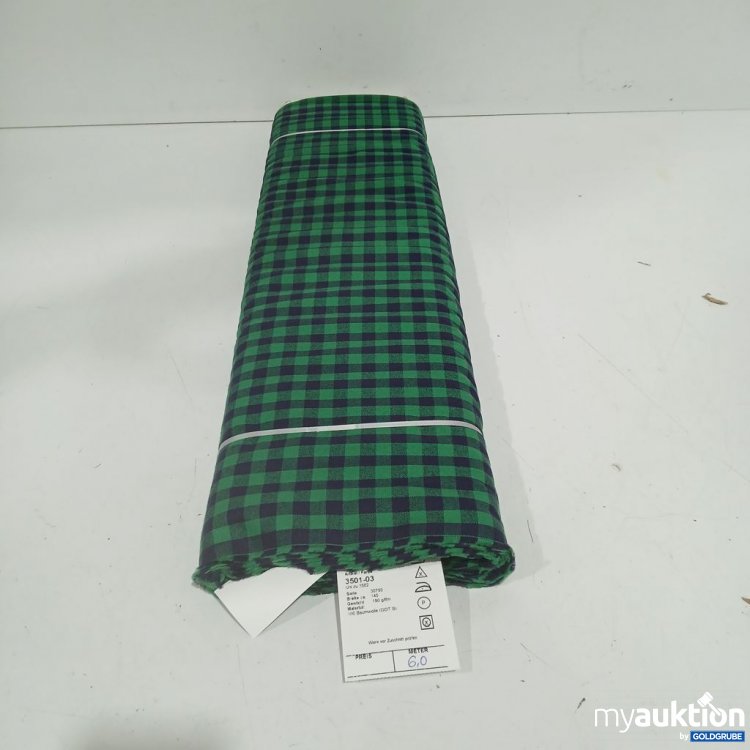 Artikel Nr. 441844: toplex Stoff grün-schwarz kariert 3501-03 Breite 145 6,0m