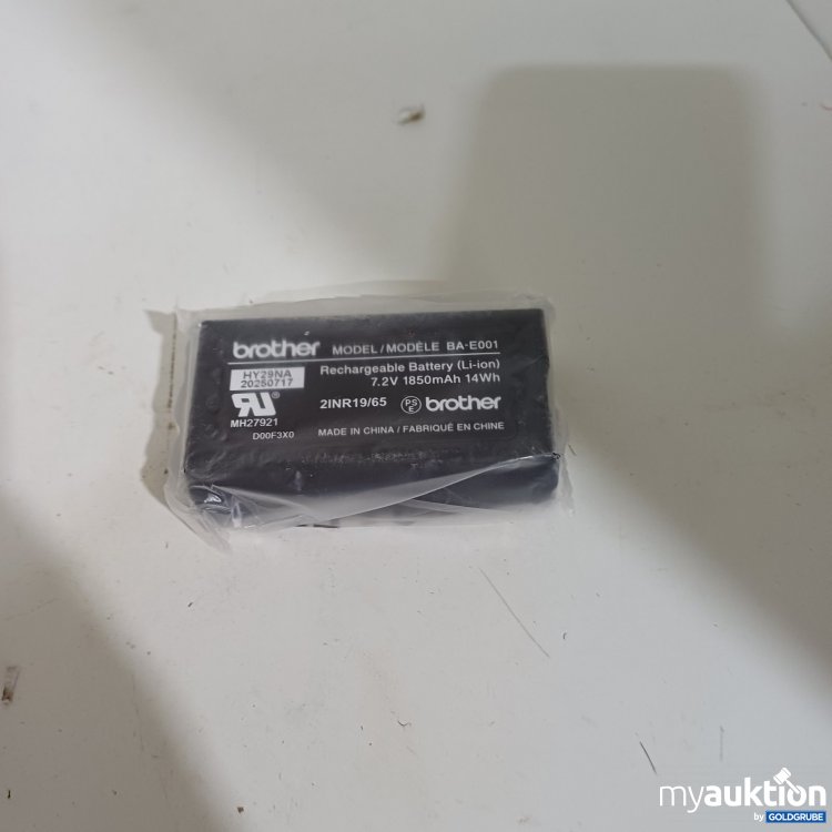 Artikel Nr. 447844 Artikel Nr. 447844: Brother Akku BA-E001 7,2V 1850mAh Li-ion