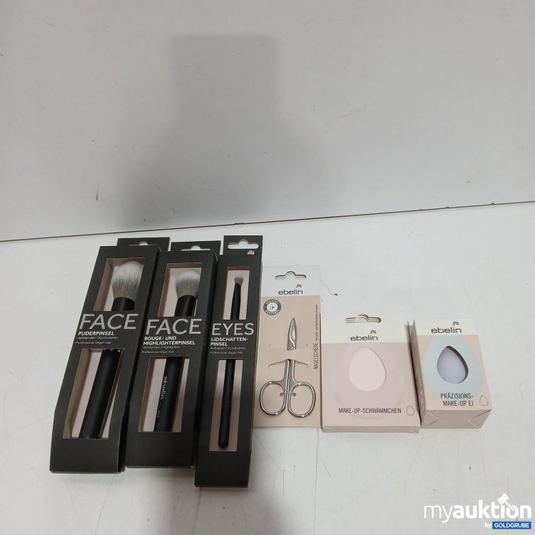 Artikel Nr. 470844: ebelin diverse Make-up Pinsel, Make up Schwamm, Nagelschere