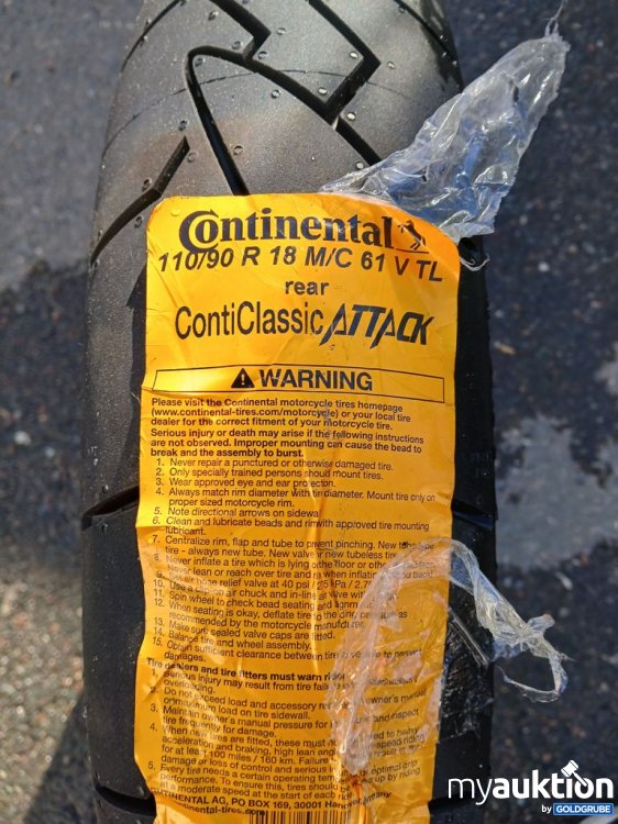 Artikel Nr. 524844: Continental ContiClassicAttack 120/70 ZR17
