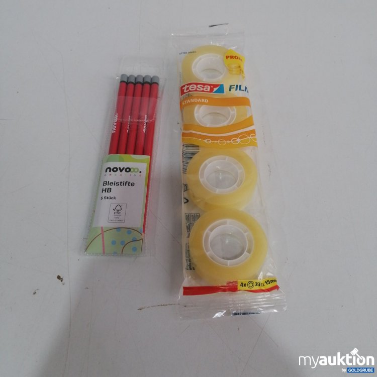 Artikel Nr. 832844: Tesa Film Standard 4x, 33m x 15mm und Novooo Bleistifte HB 5 Stk. 