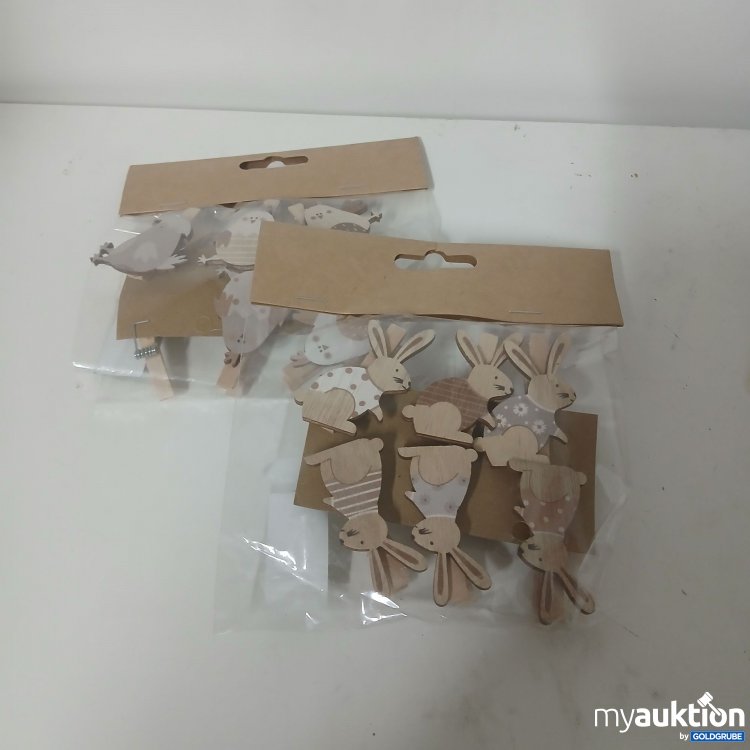 Artikel Nr. 917844: Deko-Klammern Hasen 11 Stück 