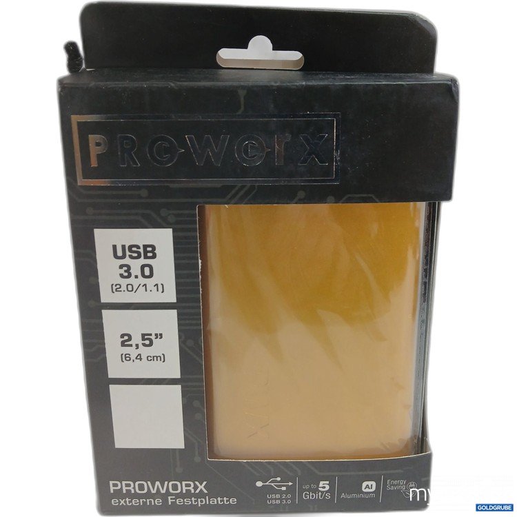 Artikel Nr. 962844: Proworx externe Festplatte USB 3.0 gold 