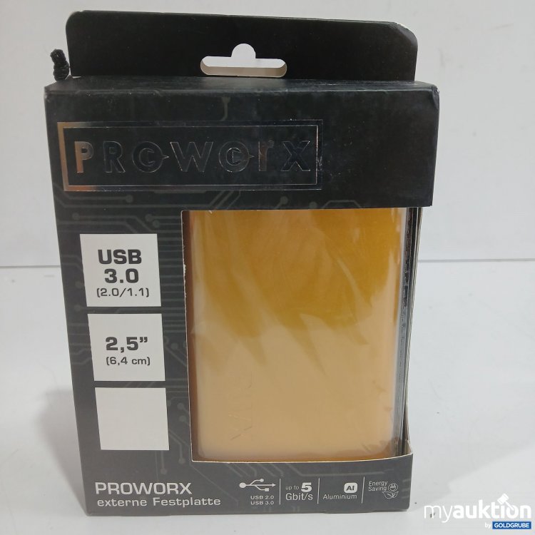 Artikel Nr. 962844: Proworx externe Festplatte USB 3.0 gold 