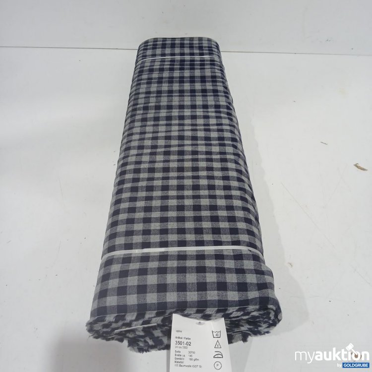 Artikel Nr. 441845: toplex Stoff schwarz-weiß kariert Meterware Breite 145 8,3m
