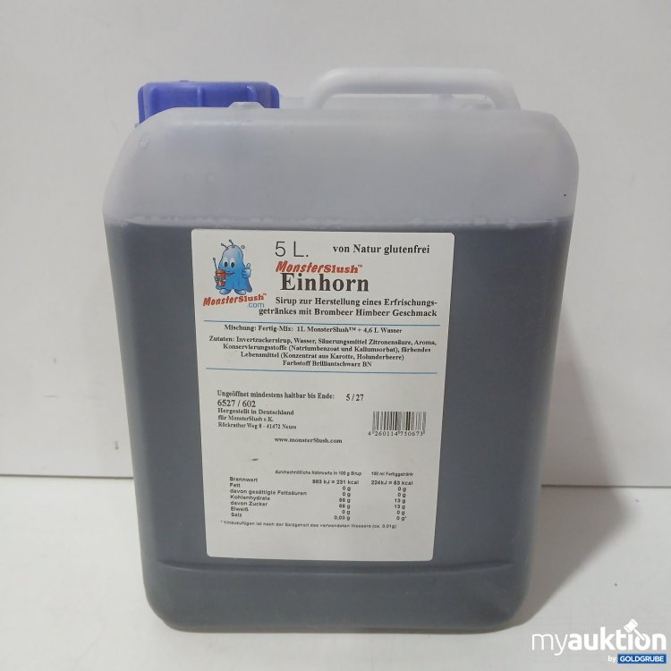 Artikel Nr. 443845 Artikel Nr. 443845: Monsterslush Einhorn Sirup Brombeer Himbeer 5L