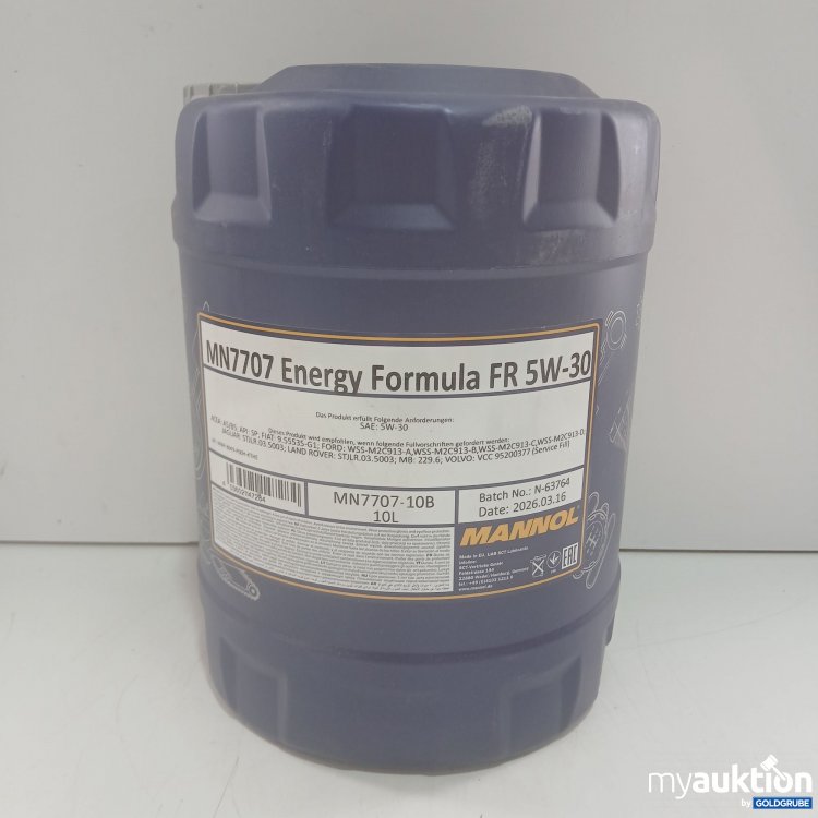 Artikel Nr. 461845 Artikel Nr. 461845: Mannol MN7707 Energy Formula FR 5W-30 10L