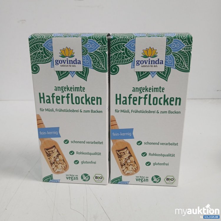 Artikel Nr. 466845 Artikel Nr. 466845: govinda angekeimte Haferflocken fein-kernig 250g