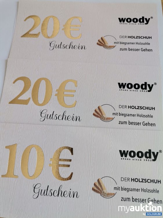 Artikel Nr. 845845: Woody Der Holzschuh Gutschein Wert 50 Euro 