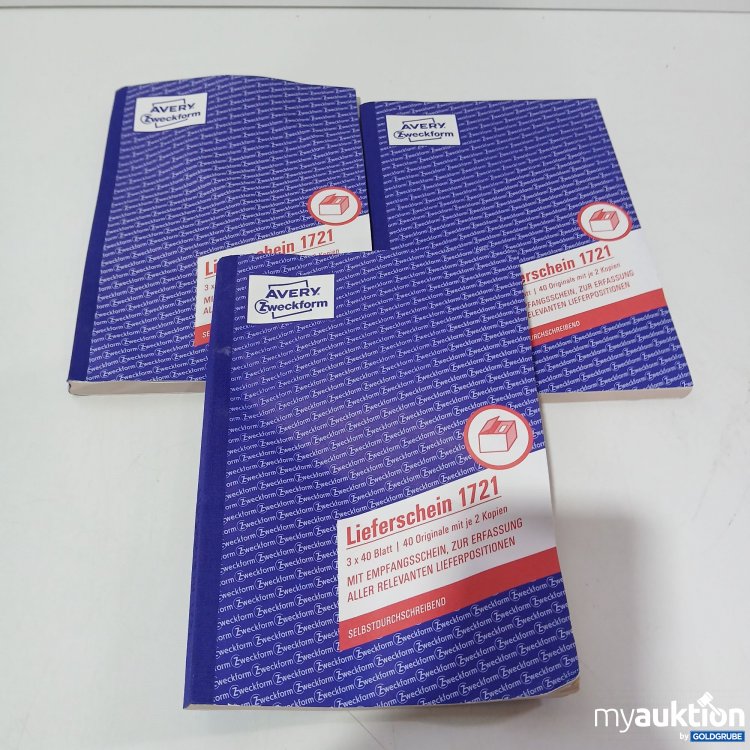 Artikel Nr. 858845: Avery Zweckform Lieferschein 1721 3x