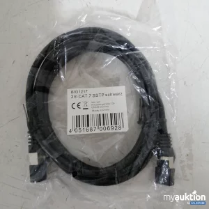 Auktion CAT7 Ethernetkabel 2m schwarz