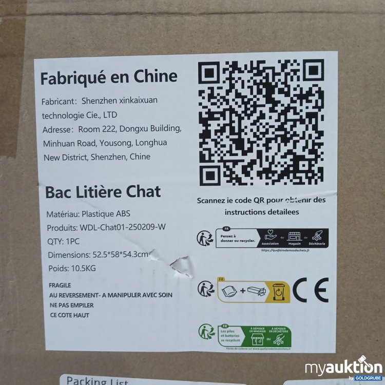 Artikel Nr. 441847: Shenzhen xinkaiyuan  Automatic Cat Litter Box WDL-Chat01-250209-W