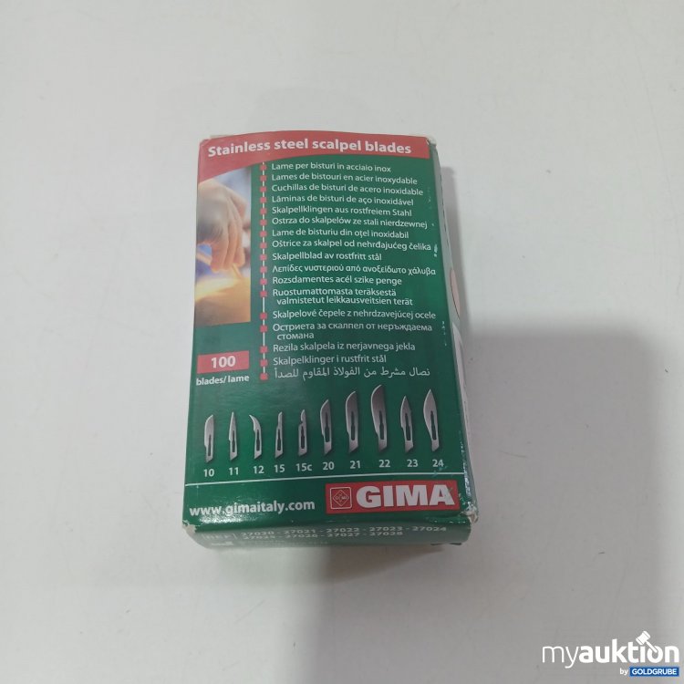 Artikel Nr. 848847 Artikel Nr. 848847: Gima 100 Skalpellklingen aus rostfreiem Stahl