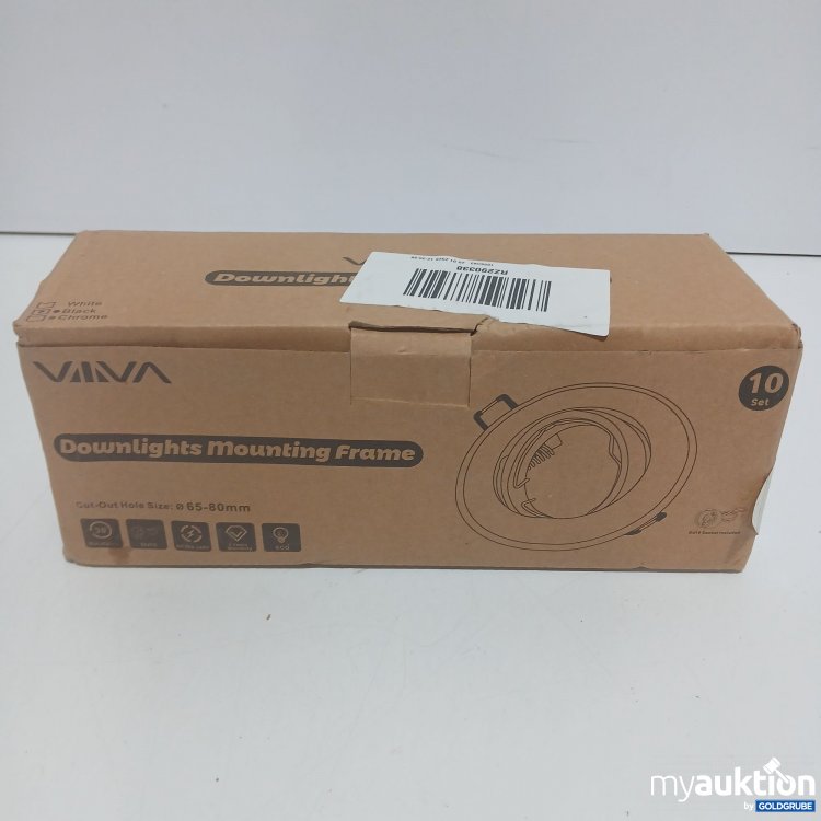 Artikel Nr. 873847 Artikel Nr. 873847: Viiiva Downlights Mounting Frame 10 Stk. 65-80mm