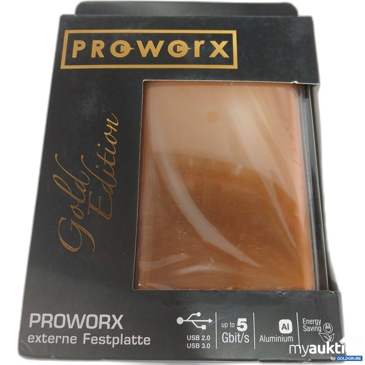 Artikel Nr. 962847 Artikel Nr. 962847: Proworx externe Festplatte Gold Edition USB 3.0