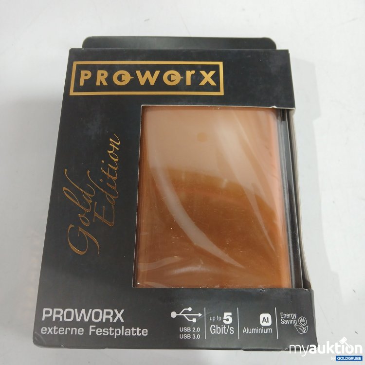 Artikel Nr. 962847 Artikel Nr. 962847: Proworx externe Festplatte Gold Edition USB 3.0