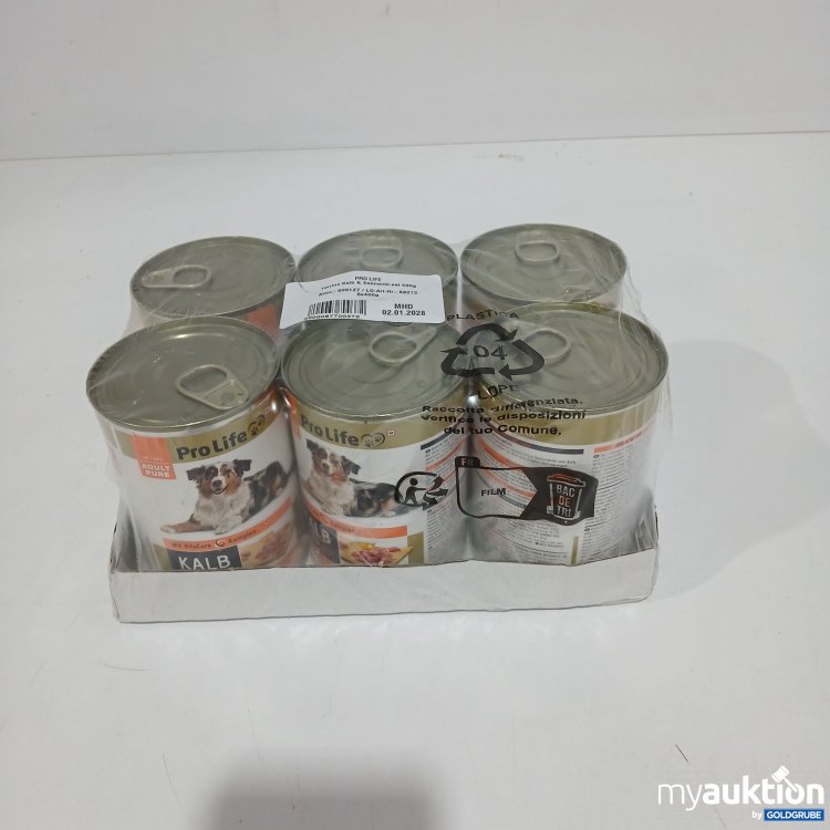 Artikel Nr. 801848 Artikel Nr. 801848: Pro Life Hundefutter Kalb 6x400g