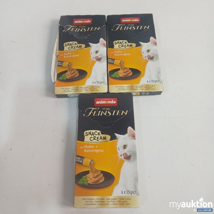 Artikel Nr. 854848: Animonda vom Feinsten Snack Cream mit Huhn+Katzengras je 6x15g