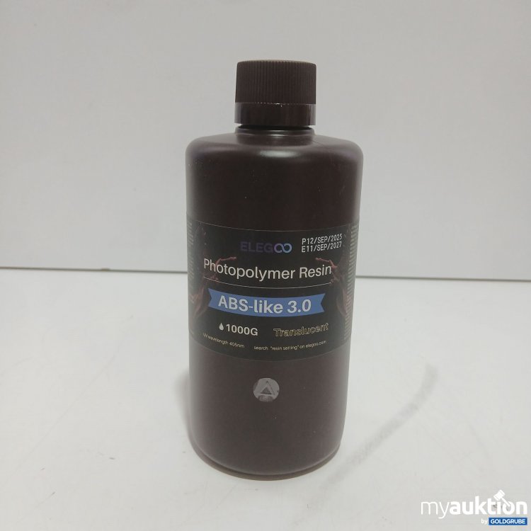 Artikel Nr. 980848 Artikel Nr. 980848: Elegoo Photopolymer Resin ABS-like 3.0 1000g Translucent