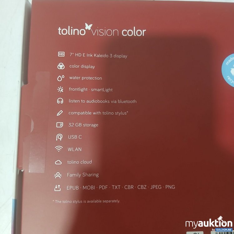 Artikel Nr. 443849 Artikel Nr. 443849: tolino vision color eBook Reader 7 Zoll 32 g B