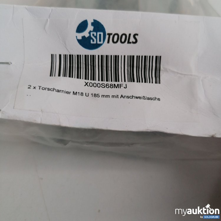 Artikel Nr. 850849: SD Tools 2 Torscharniere M18U 185mm mit Anschweißtasche