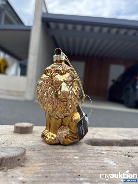 Artikel Nr. 934849: Weihnachtskugel goldener Löwe