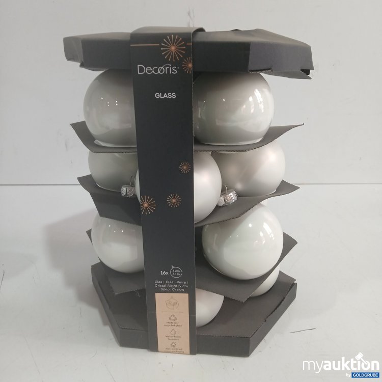 Artikel Nr. 939849: Decoris Glas Weihnachtskugeln 16x ø8cm 