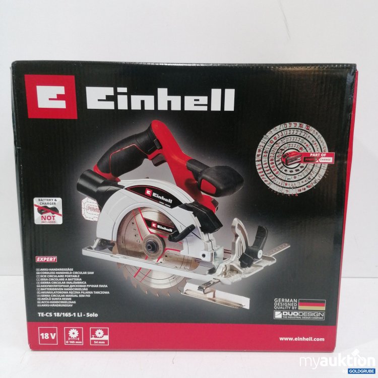 Artikel Nr. 438850: Einhell Akku Handkreissäge TE- CS 18/165-Li-Solo